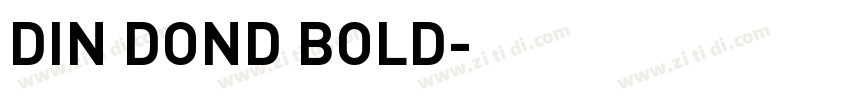 DIN DOND BOLD字体转换